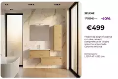 Selene Mobile Da Bagno Sospeso Con Due Cassetti 