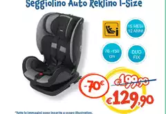 Foppapedretti - Seggiolino Auto Reklino 1-Size Foppapedretti - Seggiolino Auto Reklino 1-Size