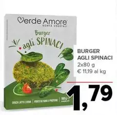 Verde amore - Burger Agli Spinaci