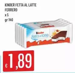 Ferrero - Kinder Fetta Al Latte Ferrero - Kinder Fetta Al Latte