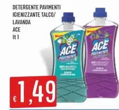 Ace - Detergente Pavimenti Igienizzante Talco
