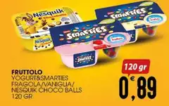 Fruttando - Yogurt&Marties Fragola/Vaniglia/ Nesquik Choco Balls Fruttando - Yogurt&Marties Fragola/Vaniglia/ Nesquik Choco Balls
