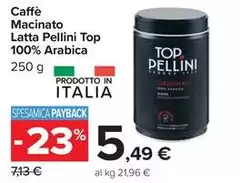 Pellini - Caffè Macinato Latta Top 100% Arabica