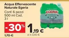 Egeria - Acqua Effervescente Naturale Egeria - Acqua Effervescente Naturale