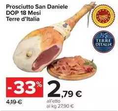 Terre d'Italia - Prosciutto San Daniele DOP 18 Mesi Terre d'Italia - Prosciutto San Daniele DOP 18 Mesi