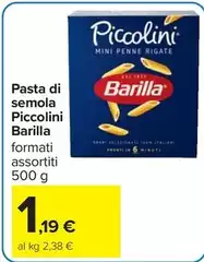 Barilla - Pasta Di Semola Piccolini Barilla - Pasta Di Semola Piccolini