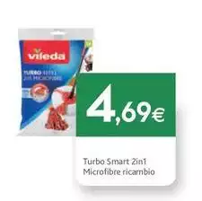 Vileda - Turbo Smart 2in 1 Microfibre Ricambio Vileda - Turbo Smart 2in 1 Microfibre Ricambio