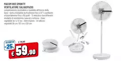Macom - Macon 995 Smotty Ventilatore Salvaspazio