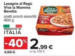 Beretta - Lasagne Al Ragù Viva La Mamma Beretta - Lasagne Al Ragù Viva La Mamma