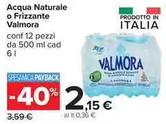 Valmora - Acqua Naturale O Frizzante