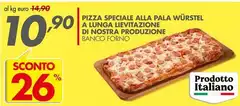 Pizza Speciale Alla Pala Würstel A Lunga Lievitazione Di Nostra Produzione Pizza Speciale Alla Pala Würstel A Lunga Lievitazione Di Nostra Produzione