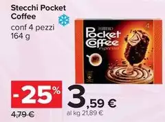 Espresso - Stecchi Pocket Coffee Espresso - Stecchi Pocket Coffee
