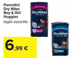 Huggies - Pannolini Dry Nites Boy & Girl