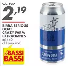 Bassi - Birra Serious Goat Crazy Farm Extraomnes