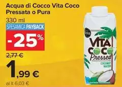 Vita well - Acqua Di Cocco Vita Coco Pressata O Pura