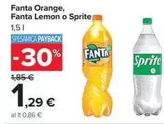 Sprite - Fanta Orange, Fanta Lemon O Sprite - Fanta Orange, Fanta Lemon O