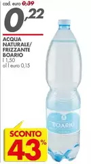 Boario - Acqua Naturale/Frizzante Boario - Acqua Naturale/Frizzante