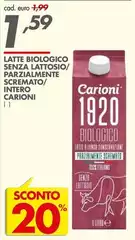 Latte Biologico Senza Lattosio Latte Biologico Senza Lattosio