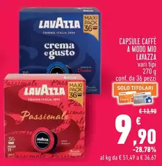 Lavazza - Capsule Caffè A Modo Mio Lavazza - Capsule Caffè A Modo Mio