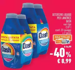 Dash - Detersivo Liquido Per Lavatrice Dash - Detersivo Liquido Per Lavatrice