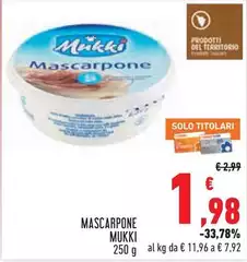 Mukki - Mascarpone