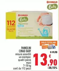 Conad - Pannolini Baby Conad - Pannolini Baby