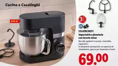 Silvercrest - Impastatrice Planetaria Con Inserto Mixer Silvercrest - Impastatrice Planetaria Con Inserto Mixer