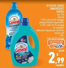 General - Detersivo Liquido, Ammorbidente