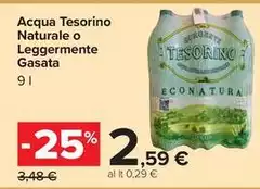 Acqua Naturale O Leggermente Gasata