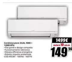 Samsung - Condizionatore Dual 9000 + 12000 Btu
