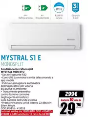 Remoto - Condizionatore Monosplit MYSTALA 900 BTU
