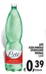 Lete - Acqua Minerale Effervescente Naturale