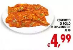 Cosciotto Di Pollo In Salsa Barbecue Cosciotto Di Pollo In Salsa Barbecue