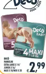 Gusto decò - Pannolini Extra Large/Junio Gusto decò - Pannolini Extra Large/Junio