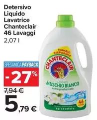 Chanteclair - Detersivo Liquido Lavatrice 46 Lavaggi Chanteclair - Detersivo Liquido Lavatrice 46 Lavaggi