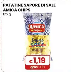Amica Chips - Patatine Sapore Di Sale 175 G Amica Chips - Patatine Sapore Di Sale 175 G