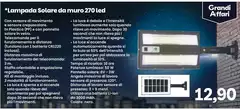 Solo - Lampada Solaire Da Muro 270 Led Solo - Lampada Solaire Da Muro 270 Led