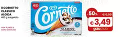 Algida - 8 Cornetto Classico  480 G Surgelato