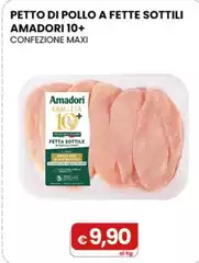 Amadori - Petto Di Pollo A Fette Sottili 10+ Confezione Maxi Amadori - Petto Di Pollo A Fette Sottili 10+ Confezione Maxi