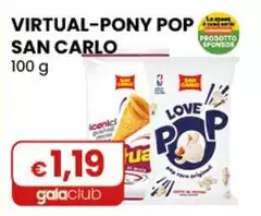 San Carlo - Virtual-Pony Pop 100 G San Carlo - Virtual-Pony Pop 100 G