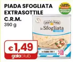 CRM - Piada Sfogliata Extrasottile 390 G CRM - Piada Sfogliata Extrasottile 390 G