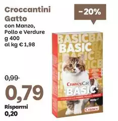 Crancy - Croccantini Gatto Con Manzo Crancy - Croccantini Gatto Con Manzo