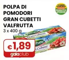 Valfrutta - Polpa Di Pomodori Gran Cubetti 3 X 400 G Valfrutta - Polpa Di Pomodori Gran Cubetti 3 X 400 G