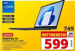 Lenovo - Ideapad S3 Notebook Slim 3 15IRH