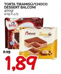 Balconi - Torta Tiramisu/Choco Dessert