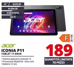 Acer - Iconia P11 Tablet 11-89UK