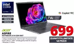 Acer - Aspire Notebook A14-52M-5067