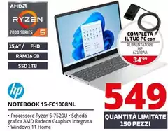 HP - Notebook 15-FC1008NL