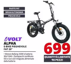Volt - Alpha E-Bike Pieghevole Fat 20"