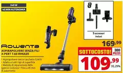 Rowenta - Aspirapolvere Senza Filli X-Pert 7.60 RH6A35